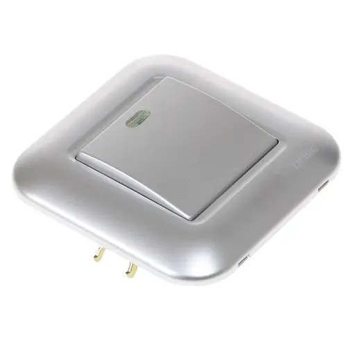 Выключатель Brille TB-1V2L Grey - фото 2