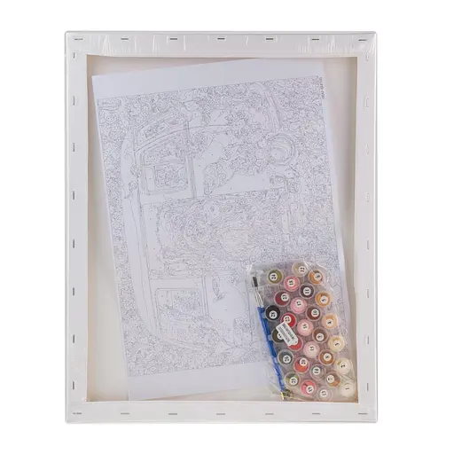 Набор для росписи "Йорк в весеннем трейлере" 40*50 см, IDEA2-GX47325, ТМ "99IDEAS" - фото 6