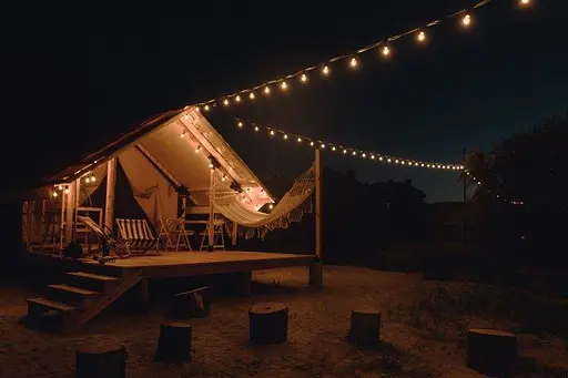 Прямая внешняя гирлянда 20 Led Ламп Эдисона 20м на черном проводе с продолжением (Теплый белый свет) - фото 7