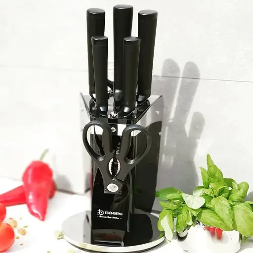 Набор кухонных ножей на подставке 8 предметов Edenberg EB-920