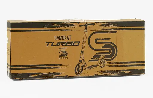 Самокат Skyper Turbo 80-105х46.5х13.6 см Чорно-зелений 000283568 - фото 2