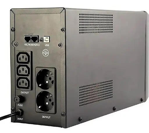 Источник бесперебойного питания EnerGenie 2000 ВА / 1200 Вт / 9 А*ч (EG-UPS-035) - фото 2