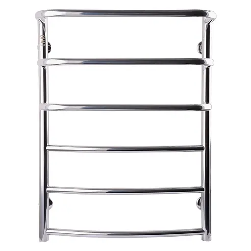 Водяна рушникосушка Unio LКD W 700-500-6 Драбинка Каскад Дуга, Хром - фото 1