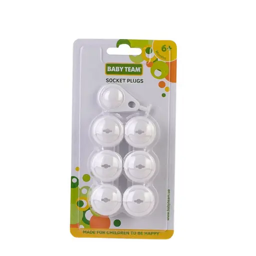 Защитные заглушки на розетки 7600BT в наборе 6 штук 1 ключ - фото 2