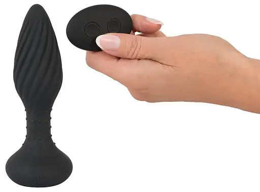 Анальна пробка Anos Finest Butt Plug Wear 15.1 см (чорний) - фото 4