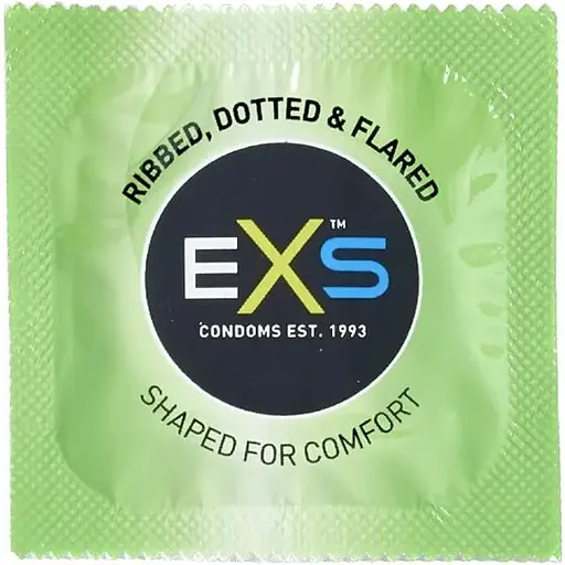 Презервативи EXS Ribbed & Dotted (ребристі, 1 шт.)