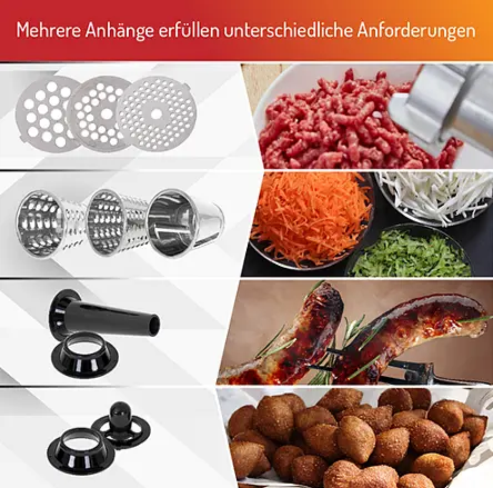 Мясорубка №5 с слайсером + насадка на колбасу и кеббе Adler AD 4813 - фото 9