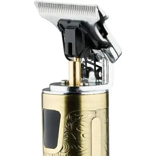 Универсальный триммер для волос Domotec MS-437 машинка для стрижки с насадками аккумуляторная с LED-дисплеем USB Золотистый 5 Вт - фото 4