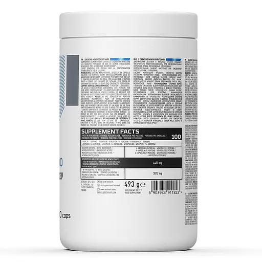 Креатин Creatine Monohydrate 4400, 400 капсул OstroVit 000288339 - фото 2