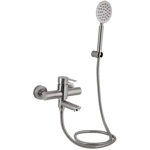 Смеситель для ванны Brinex Pure 006 Nickel BRIPUR006NKL - фото 1