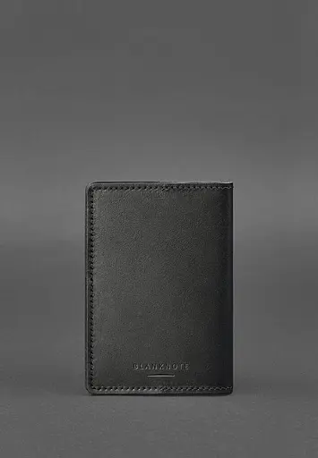 Кожаная обложка для военного билета офицера запаса 8.0 Черная - фото 5