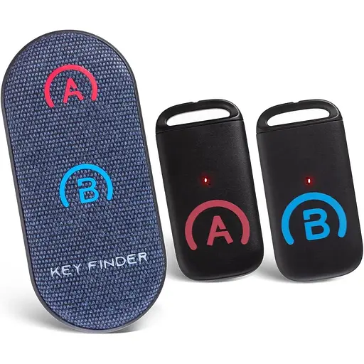 Локаторы SIMJAR Basic Key Finder с более тонкими приемниками и усовершенствованным тканевым пультом дистанционного управления, 80 дБ+