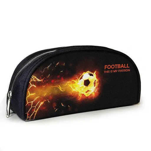 Пенал шкільний для футболіста з принтом Футбольний м'яч 23х10х8 см дитячий для хлопчика (3952)