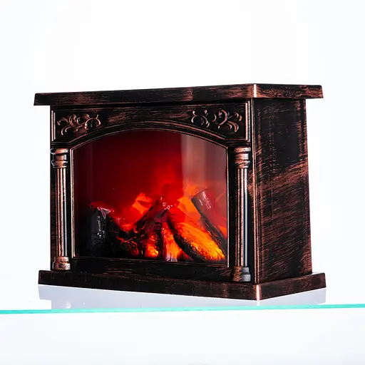 Камін-світильник новорічний декоративний Yiwu з LED-підсвіткою 12×20×27.5 см камін нічник CR-3-3  - фото 2