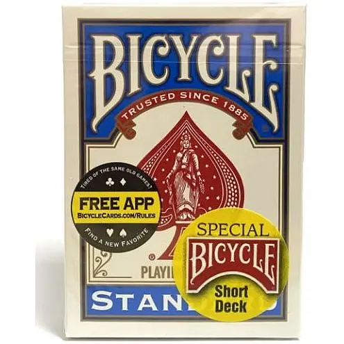 Карти для фокусів United States Playing Card Company Bicycle Short deck (укорочена колода) (blue) (ВР_КФБСБ)
