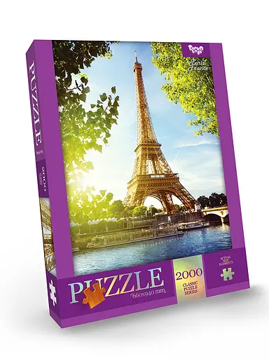 Пазли Danko Toys Париж, Франція, 2000 елементів, C2000-01-07