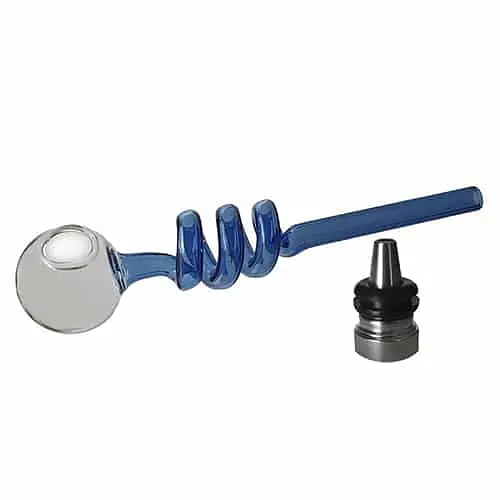 Трубка курильна скляна з охолодженням D&K Спіраль DK-8569A Blue (15672) - фото 2