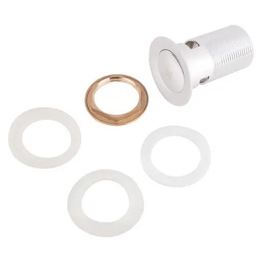 Донний клапан для раковини Lidz (CRM)-47 00 004 00 з переливом, Хром - фото 3