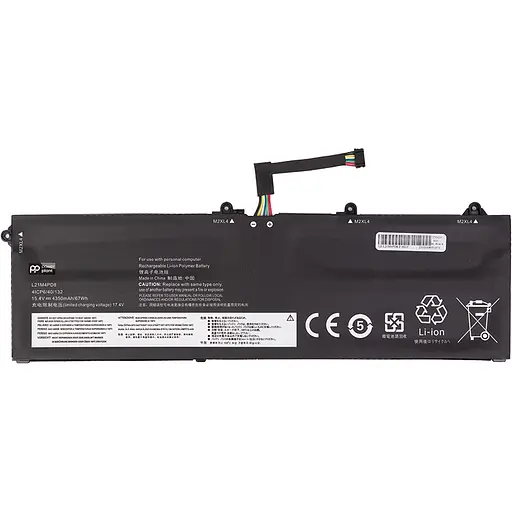 Аккумулятор PowerPlant для ноутбуков LENOVO ThinkBook 16 G4+ IAP (L21M4PD8) 15.4V 4350mAh - фото 1