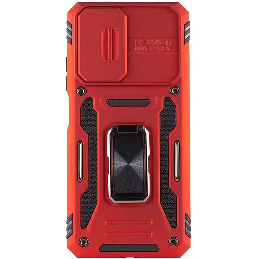 Ударостійкий чохол Epik Camshield Army Ring для Xiaomi Redmi 9A Червоний / Red