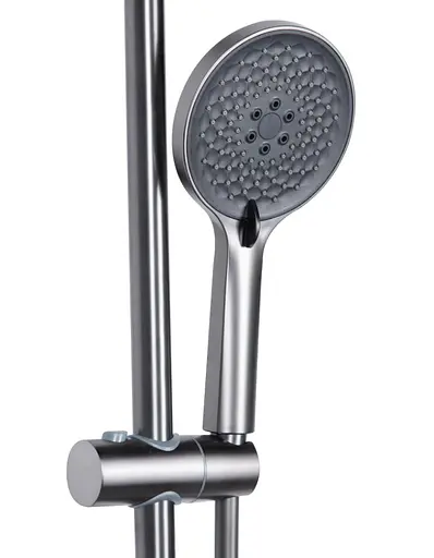 Душевая система универсальная Qtap Vlasta New Gunmetal Black PVD с изливом QTVLA111GMB45651 - фото 4