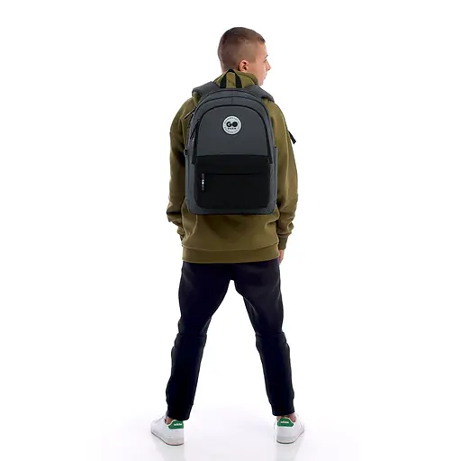 Рюкзак GoPack Education Teens 141L черный, серый Темно-серый (GO26-141L-4) - фото 14