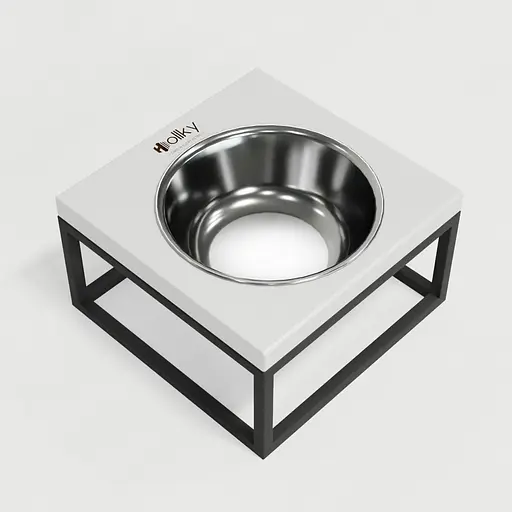 Hollky Base Solo M — миска на підставці для котів і середніх собак (1 × 0,8 л) - фото 4