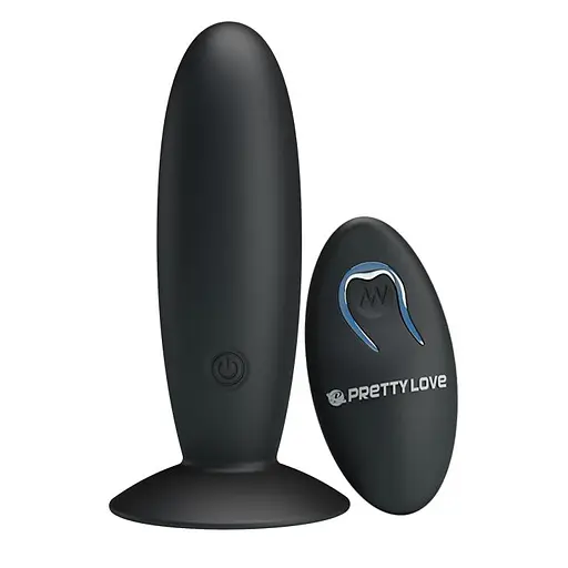 Анальна пробка Pretty Love Remote Control Vibrating 11 см (чорний)