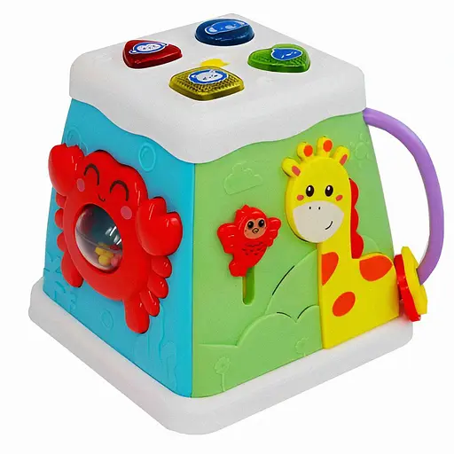 Музыкальный мультибокс "WToys" 38955 - развивающая игрушка с озвучкой на украинском: песенки, сказки, животные