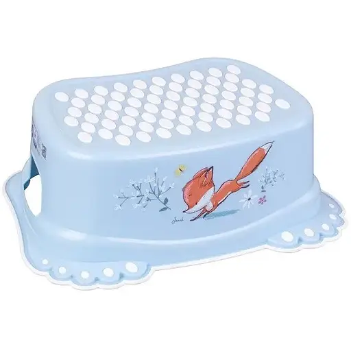 Підставка для ніг Tega Baby Лісова казка з протиковзною гумою блакитна