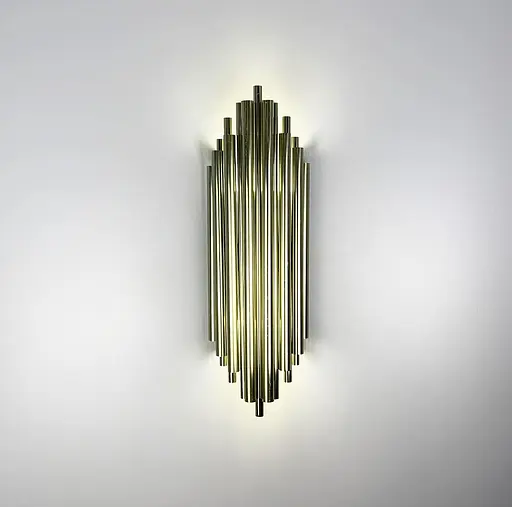 Дизайнерський настінний світильник Harmonic Gold Line F WS 17A/2 GD - фото 3