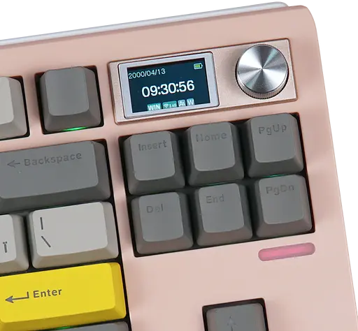 Клавіатура бездротова Epomaker Shadow-S TKL Wisteria Linear Switch UA RGB Pink (SHS-P-WL) - фото 2