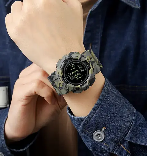 Годинник чоловічий спортивний Skmei 2077 з компасом (Камуфляж) - фото 5