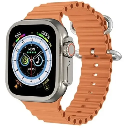 Розумний смарт-годинник Smart Watch GS ULTRA 8 Silver 2.05 безрамковий з бездротовою зарядкою