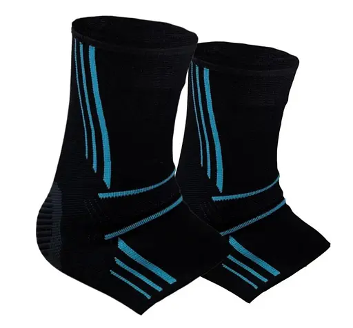 Бандажи на голеностоп Power System PS-6022 Ankle Support Evo Black/Blue L (пара) (PS_6022_L_Black/Blue) - фото 1