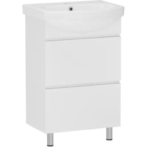 Тумба універсальна RJ Toft-XO із умивальником Runa L81960000 60 см Білий RJFU027-4160WHSET(RJFU027-4160WH + L81960000) Білий - фото 1