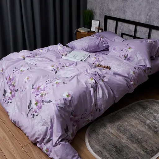 Пододеяльник Moon&Star Satin Elite Floral Mist Евро 200x220 см - фото 3