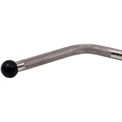 Ручка для верхньої тяги York Fitness V-подібна багатофункціональна з гумовими наконечниками, хром - фото 4