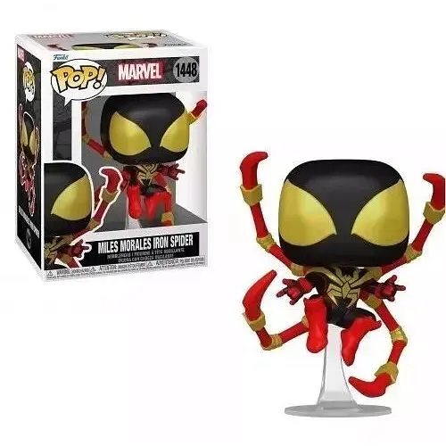Коллекционная фигурка Funko Pop Марвел Майлз Моралес Железный Паук Marvel Miles Morales Iron Spider 10 см FP M - фото 1