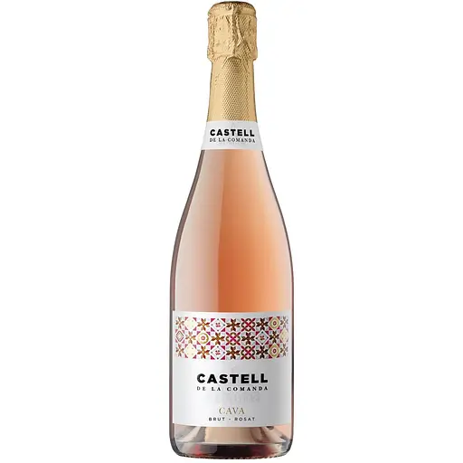 Ігристе вино Castell De La Comanda Cava Brut Rose рожеве рухе 11.5% 0.75 л (784)