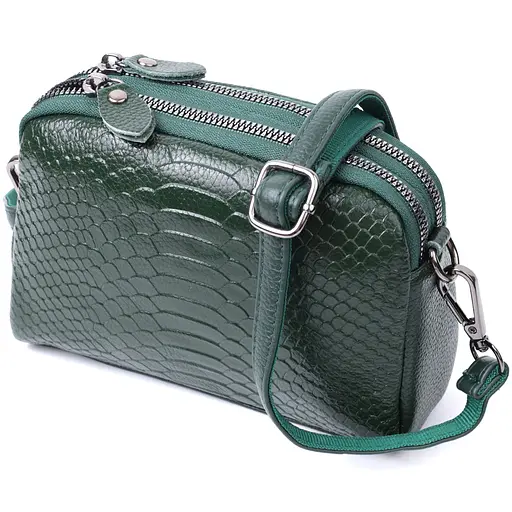 Женская сумка Vintage на два отделения из натуральной кожи 19х12х7 см sum0027016 - фото 2