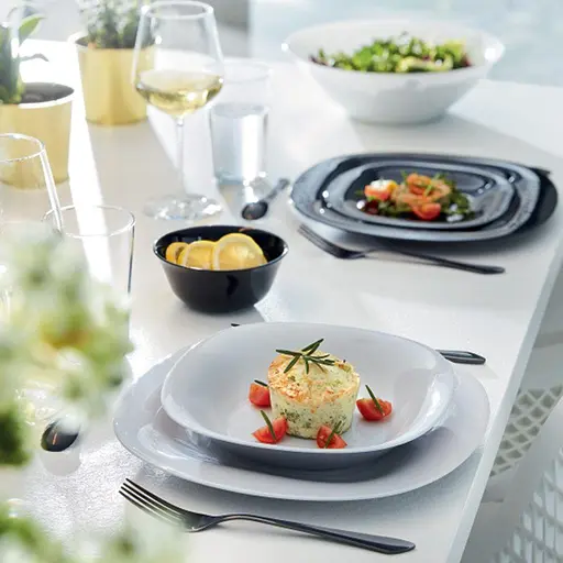 Тарелка обеденная Luminarc Carine Granit 27 см серая (N6611) - фото 3