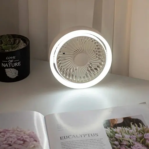 Вентилятор настольный беспроводной GXQC N601 белый - фото 8