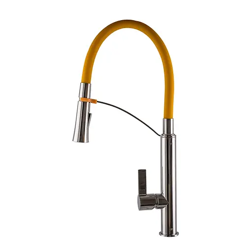 Змішувач для кухні Topaz Sardinia TS 8817-H23-Y-S Желтый - фото 1