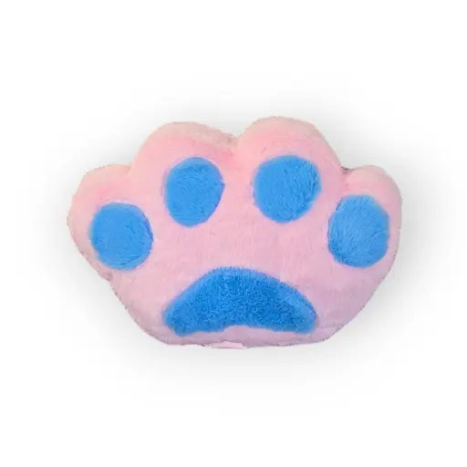 М’яка іграшка Подушка Лапка, рожево-блакитна, 20x25 см