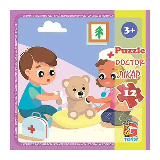 Пазлы детские Детская площадка LX03, 12 элементов