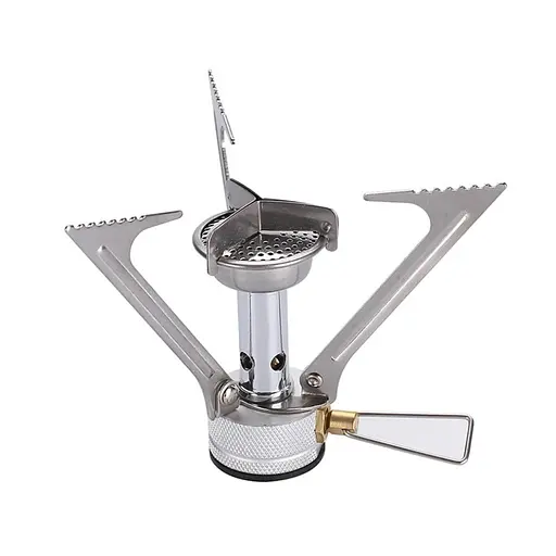 Набір газовий пальник BRS-1 складаний + газовий балон Quest нарізний бутановий 450 г - фото 2