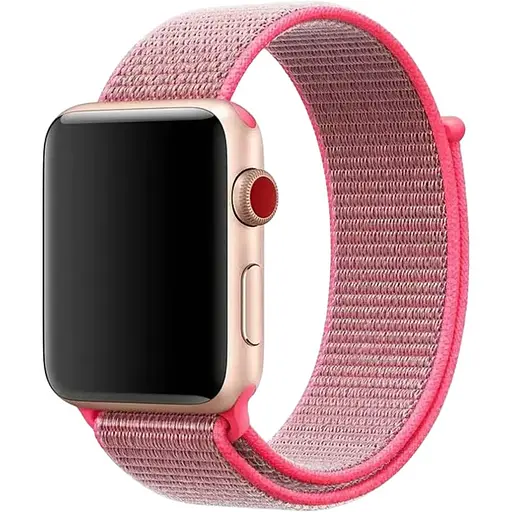 Ремешок DK для Apple Watch 38mm (Series 1 / 2 / 3) Nylon Sport Loop (08883) (hot pink)