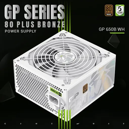 Блок живлення GameMax GP 650B 650W 80+ Bronze White (GP 650B WH) - фото 6