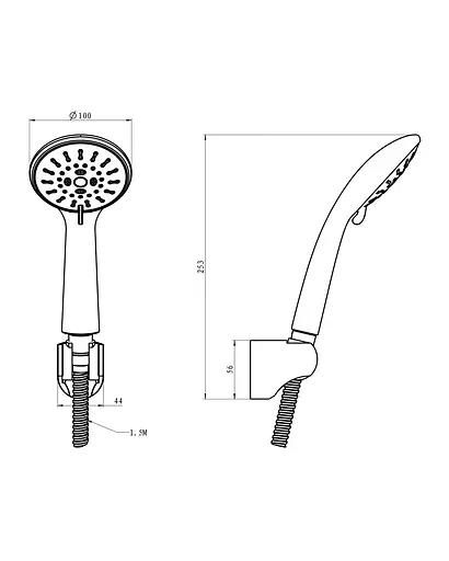 Душовий гарнітур Imprese S1001003, Хром - фото 2